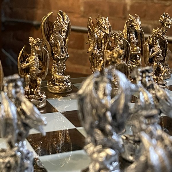 06-CHH-Dragon 3D Chess Set-Bronze & Silver Color-B0054TFO62-2127C-02 copy